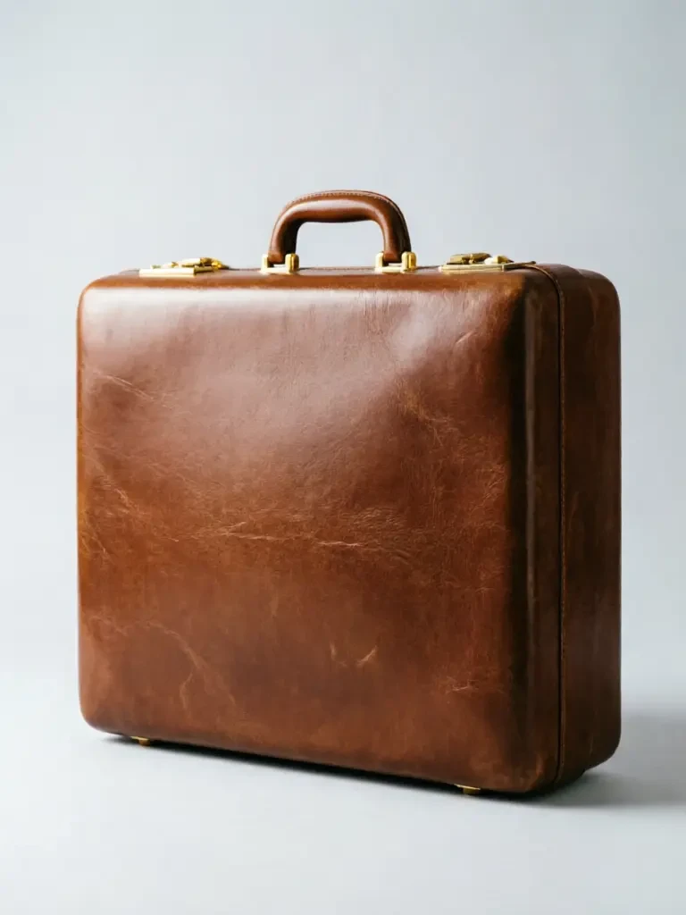 Classic Leather Suitcase